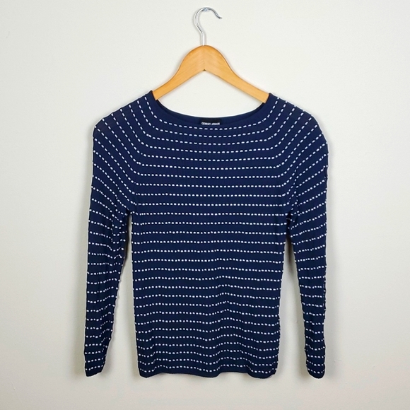 Giorgio Armani Slubbed Viscose Top - Picture 1 of 7